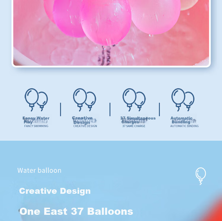 TaTanice Water Balloons, Quick-Fill Water Fight Tool, Small Water Balls, Water Bombs, Pool Party Fun, 222 Pieces 2