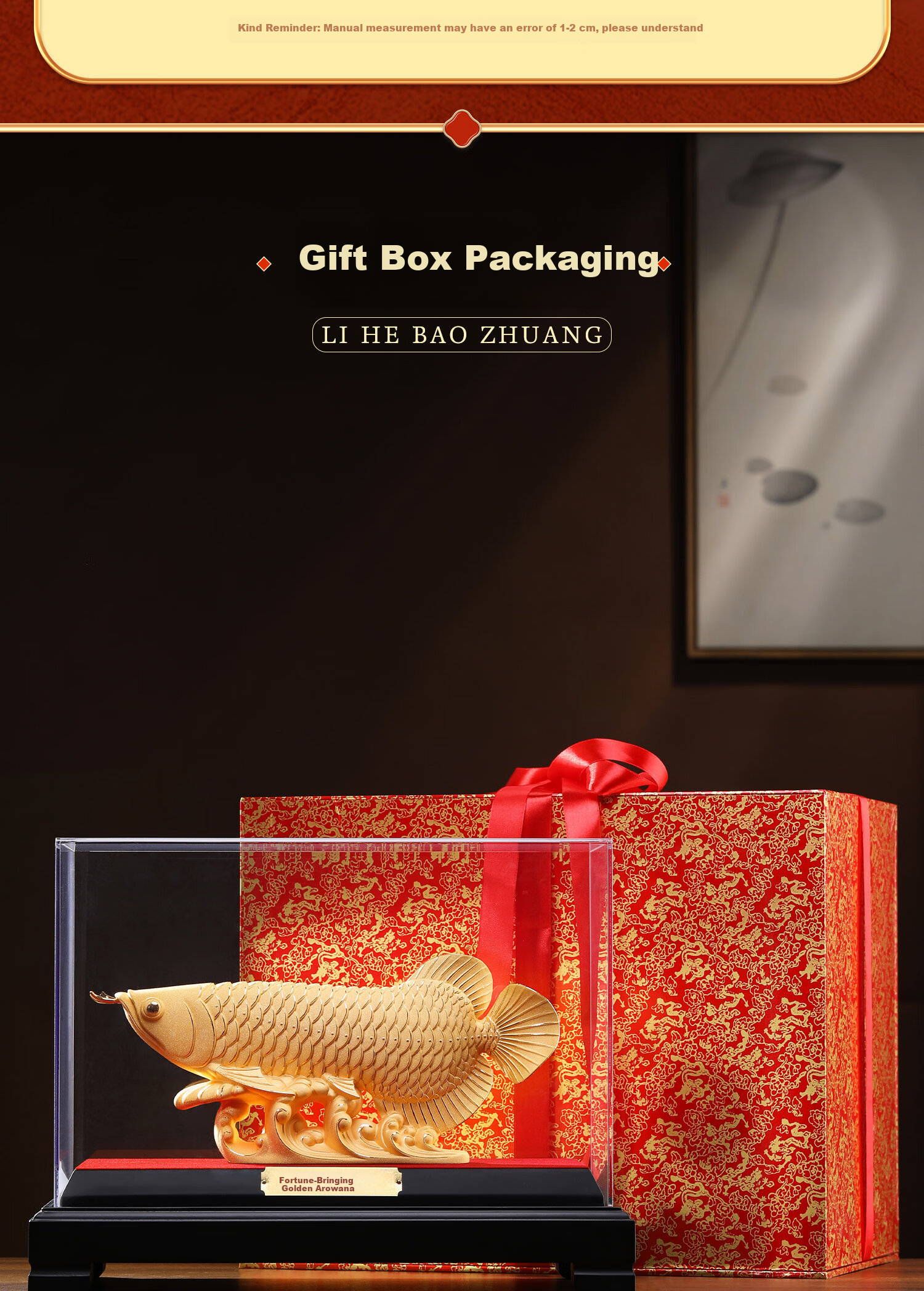 Damingtongjiang, Large Golden Dragon Fish Ornament, Wealth-Attracting, Business Opening, Housewarming Gift, Moving Present, Living Room And Office Decoratio 7