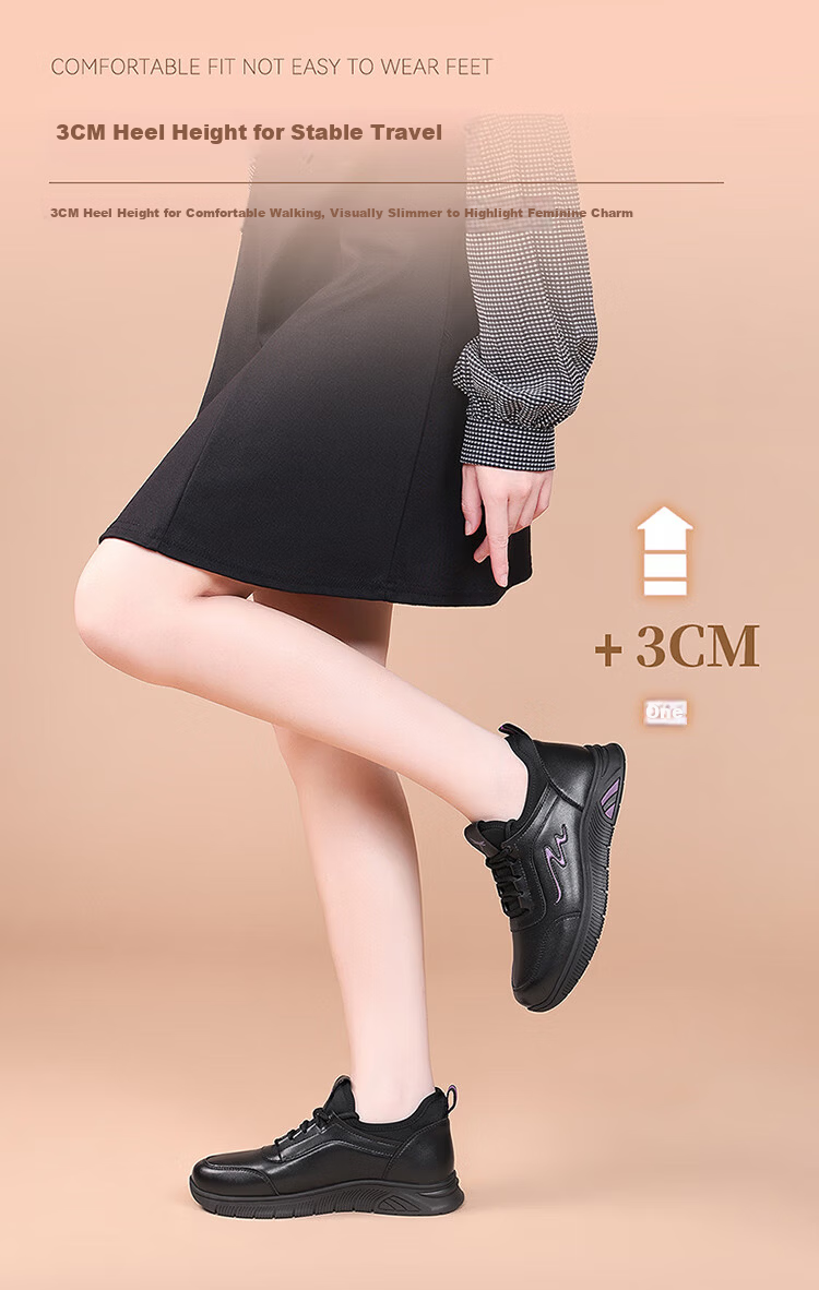 Red Dragonfly Women's Casual Low-top Running Shoes Outdoor Durable Lightweight Sports Shoes EXB350341 Black Size 37 4