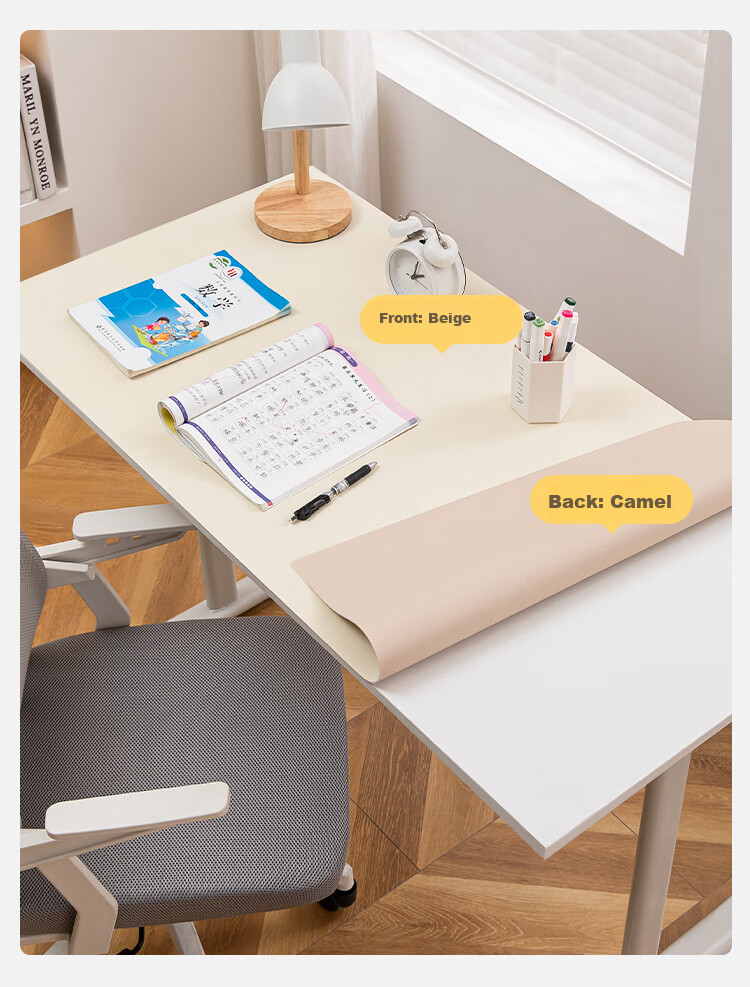 JD Jingzao Desk Mat Computer Desk Pad Desktop Protector Office Desk Mat Student Writing Pad Green Gray 60x120cm 22