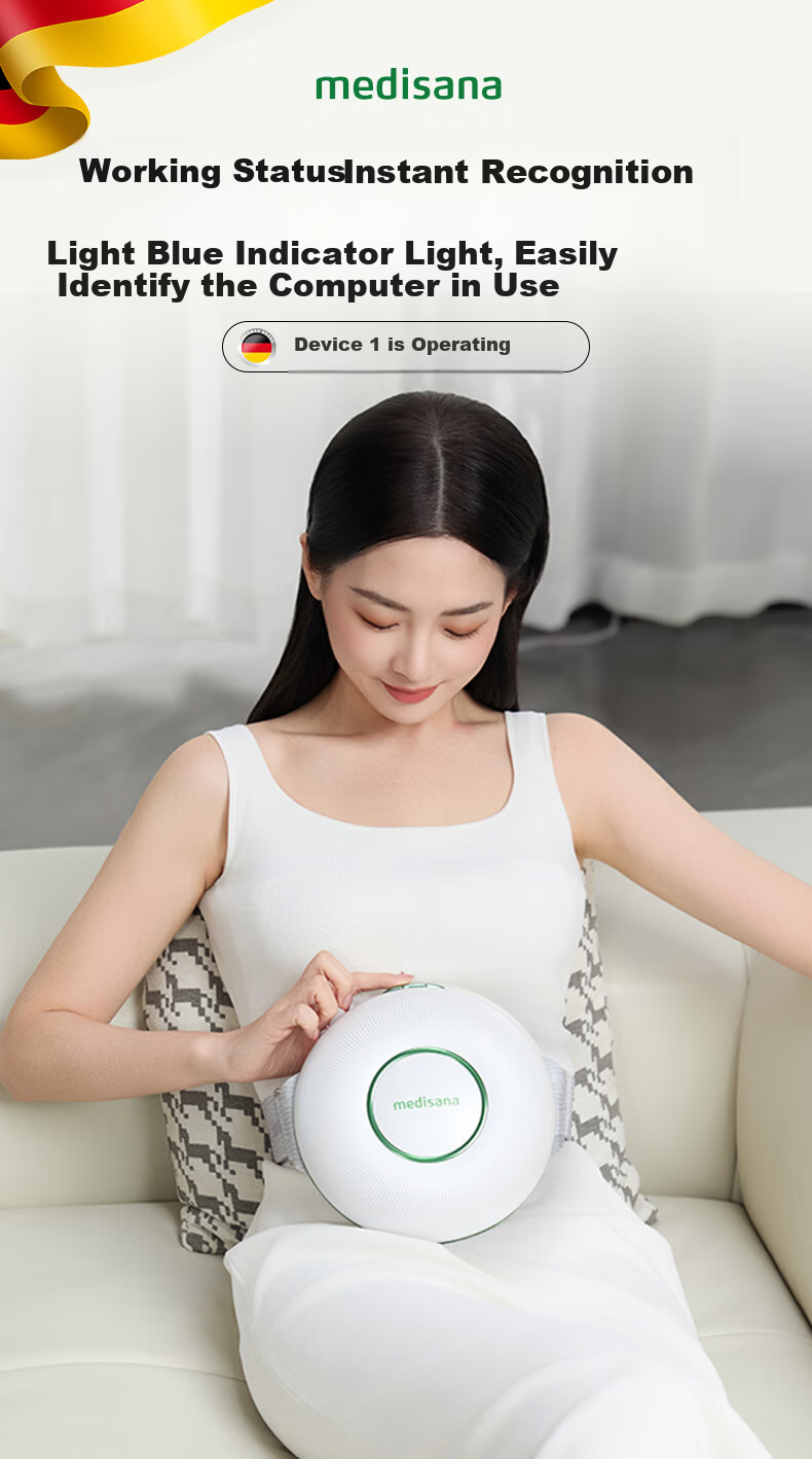 MEDISANA German Abdominal Massager Promotes Intestinal Peristalsis Stomach Massager Warm Uterus Waist Belt Heat Therapy Fully Automatic Massager Practical Gift for Women 1