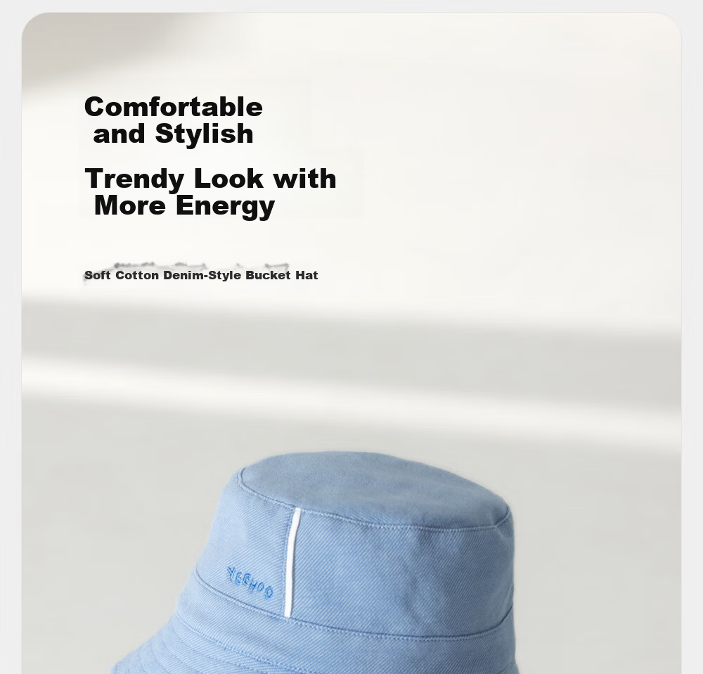 YEEHOO Baby Hat Spring Summer Boys' Casual Denim Bucket Hat 2