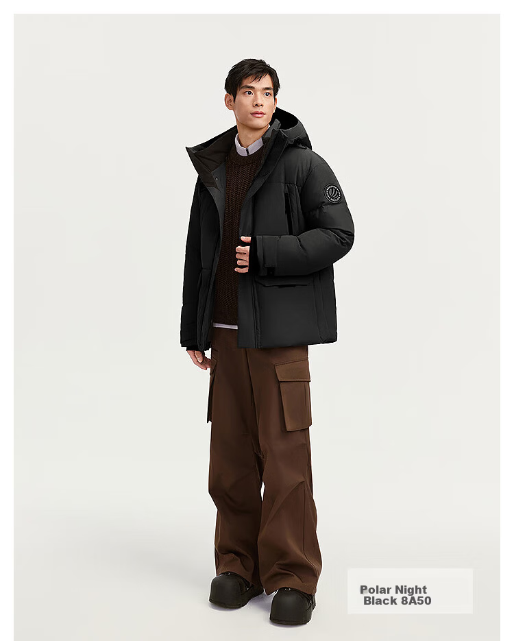 BOSIDENG Off-Season Extreme Cold Goose Down Thickened Hooded Unisex Couple Ultimate Warmth Mall Same Style Down Jacket 27