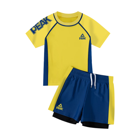 PEAK Children's Swimwear Boys' Quick-Dry Two-Piece Anti-Embarrassment Swim Trunks Swimsuit Youth Swimming Gear