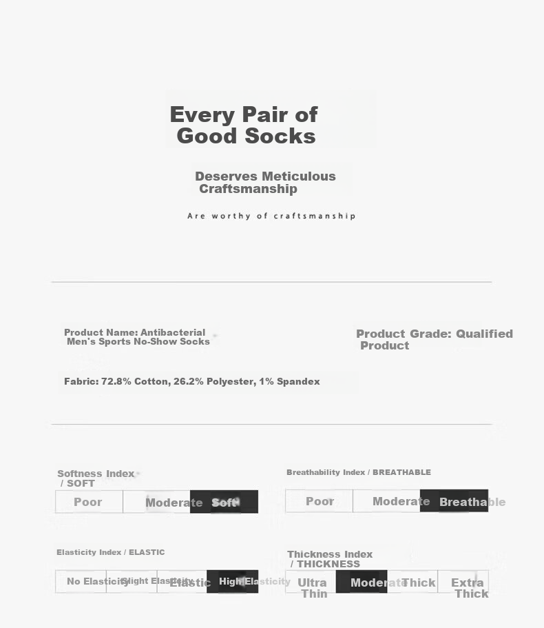 Yimian Men's Ankle Socks with Heel Tab, Xinjiang Cotton 10A, Antibacterial and Odor-Resistant, Massage Sole, Breathable Low-Cut Socks, Pack of 10 19
