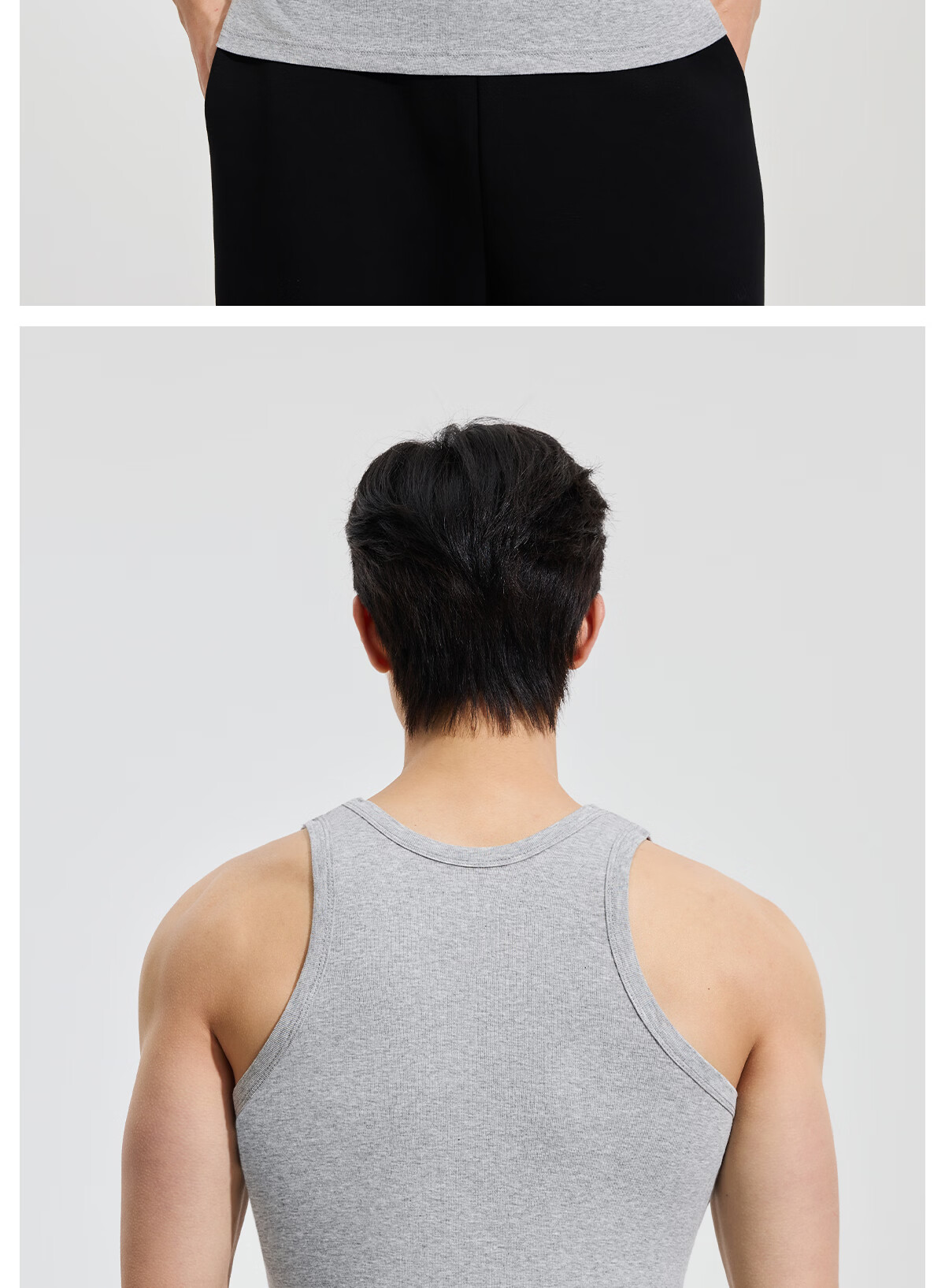 Yiershuang [Cooling Mint] Men's 100% Cotton 10A Antibacterial Sweat-Absorbing Sleeveless T-Shirt Sports High Elastic Base Layer Vest 20