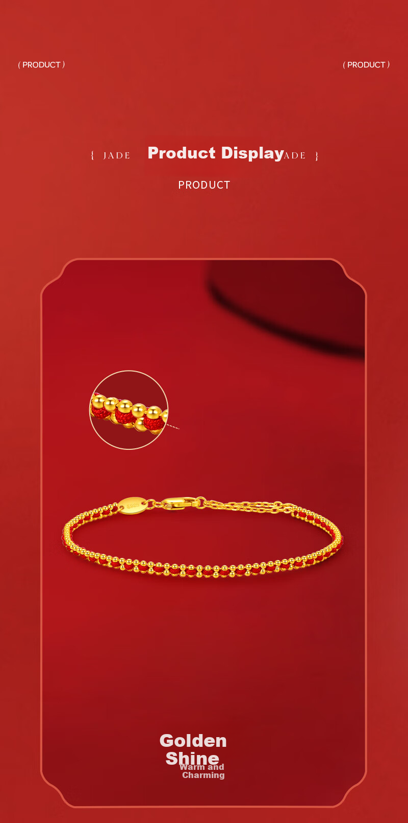 Jinliufu Auspicious Women's Bracelet S925 Silver Red Rope Lucky Bead Jewelry Birthday Gift for Girlfriend 4