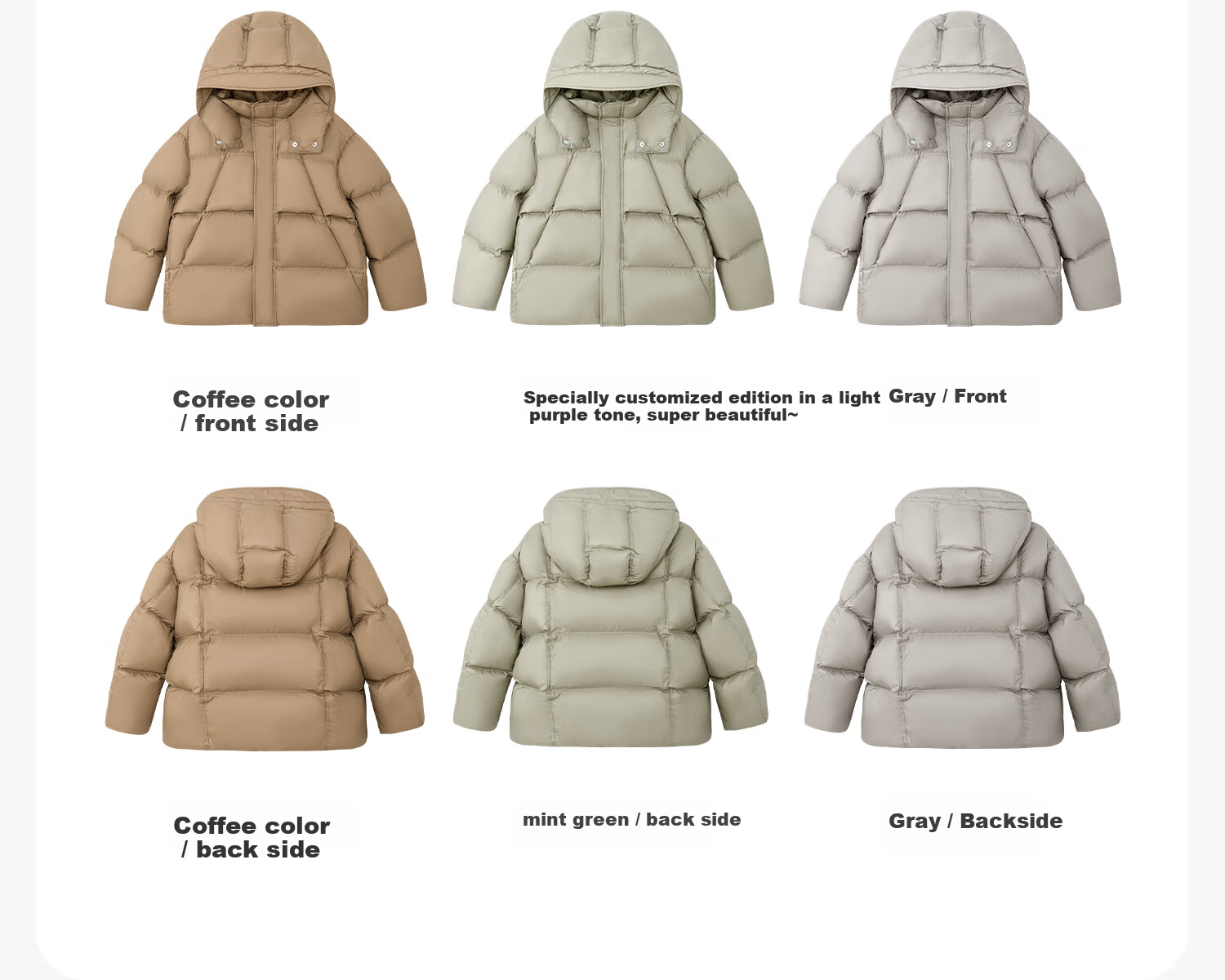 Zuo Xi Boys' Down Jacket Winter 2025 New Warm Children's Three-Proof Hooded Puffer Coat Green 160 19