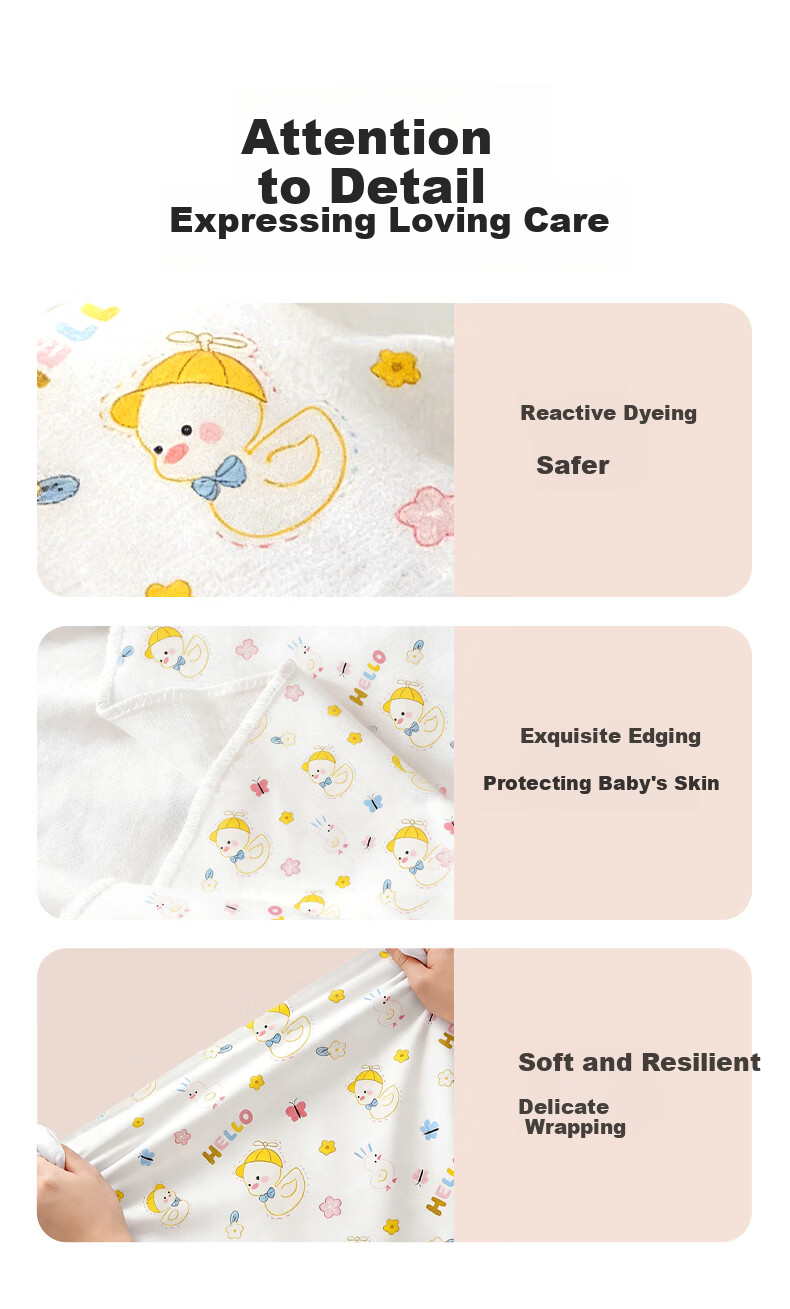 Ipoosi Baby Cotton Swaddle Blanket Wrap Sleep Sack Anti Startle Newborn Essentials 2-Pack 8
