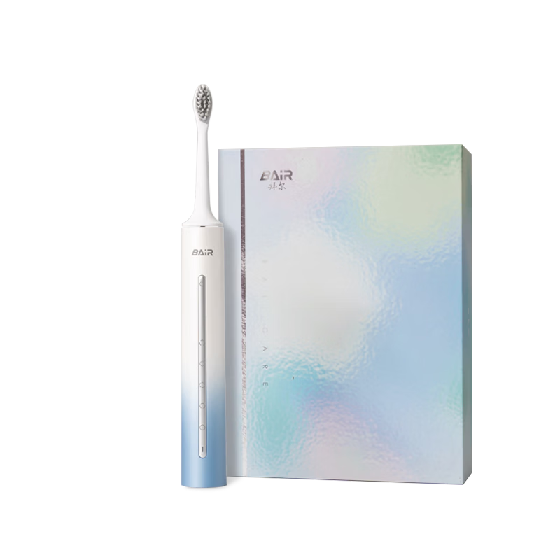 BAIR Electric Toothbrush for Adults, Sonic Vibration Soft Bristles, Couple's Edition, Student-Friendly Smart Automatic Toothbrush for Men And Women, Gift for Boyfriend/girlfriend, Light Blue