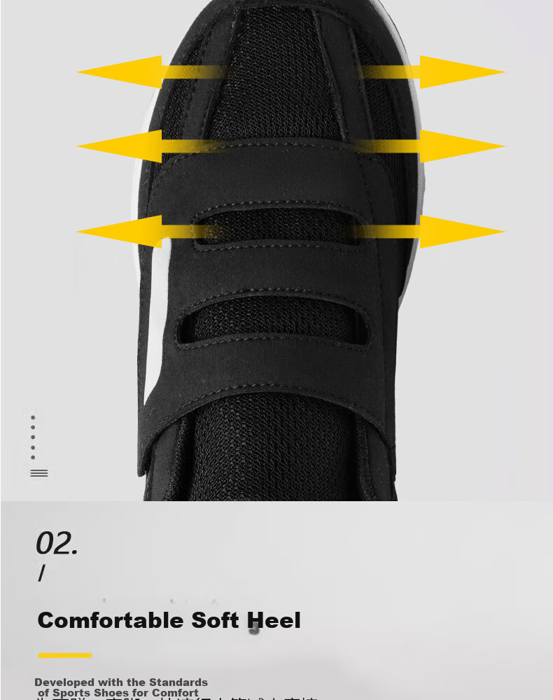FOOTOPPO Velcro Wide Fit Shoes for Men, Breathable, Pressure-Relief, Non-Slip Elderly Shoes for Swollen and Wide Feet 7
