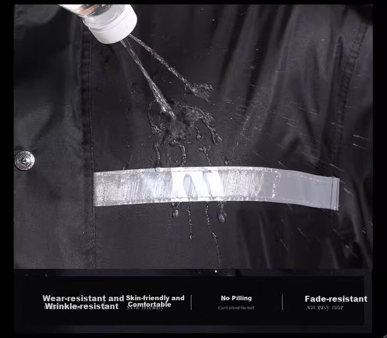 BWNK Long Waterproof Full-Body Raincoat Unisex Adult Outdoor Workwear Reflective Rain Poncho 5