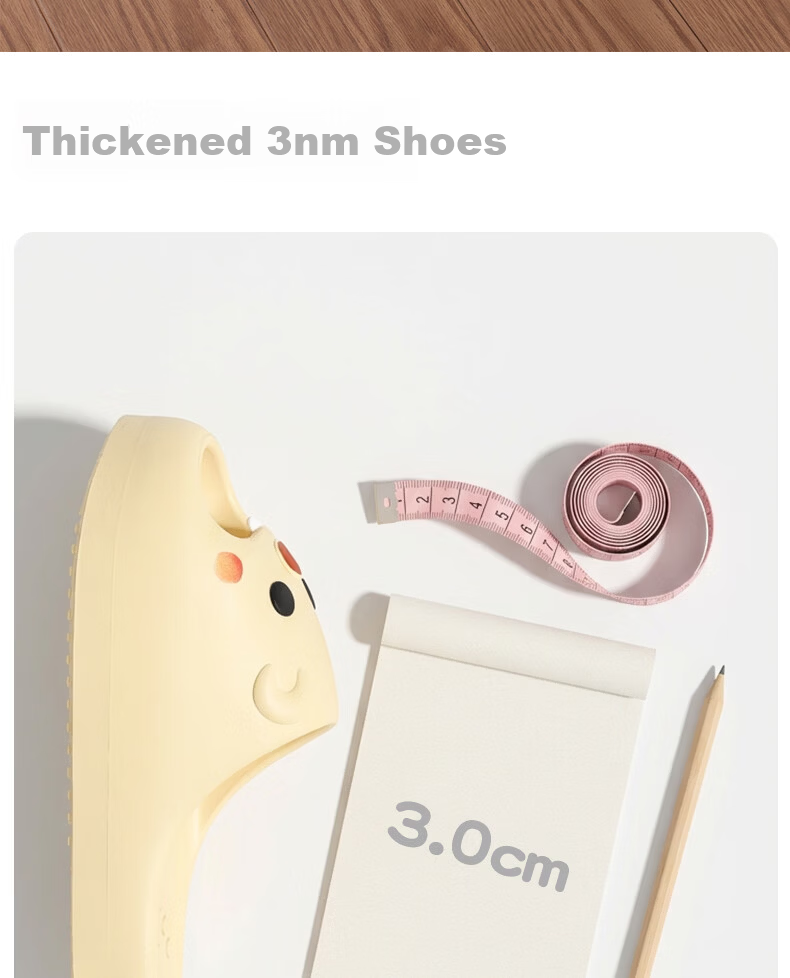 She Enjoy Cute Cartoon Style Indoor Bathroom Thick Sole Slippers 14