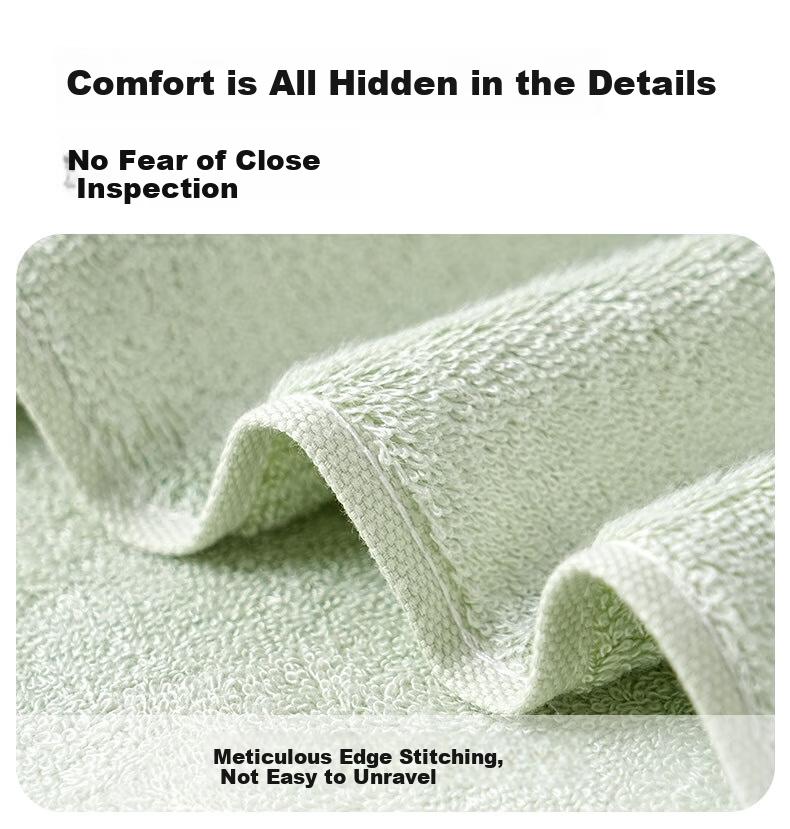 Bamboo 100 160g Thickened Bamboo Fiber Antibacterial Large Towel Absorbent Non-Shedding Adult Towel 35x76cm Blue 9