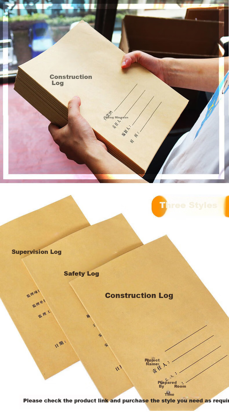 Gelite Construction Logbook Set of 10 Safety Logbooks Supervisor Daily Log Notebooks for Construction Site Project Work Safety Officer Progress Notes 10-Pack 10