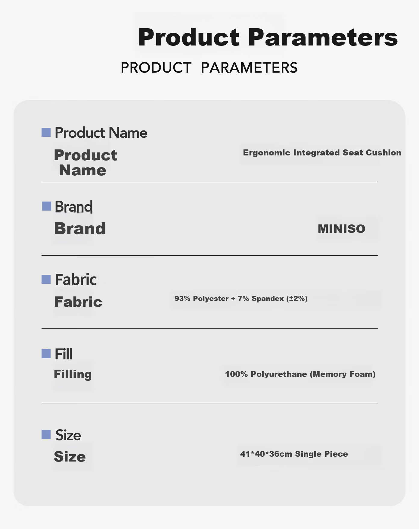 MINISO Lumbar Support Cushion Ergonomic Backrest Seat Cushion Integrated Waist Support Pillow 2
