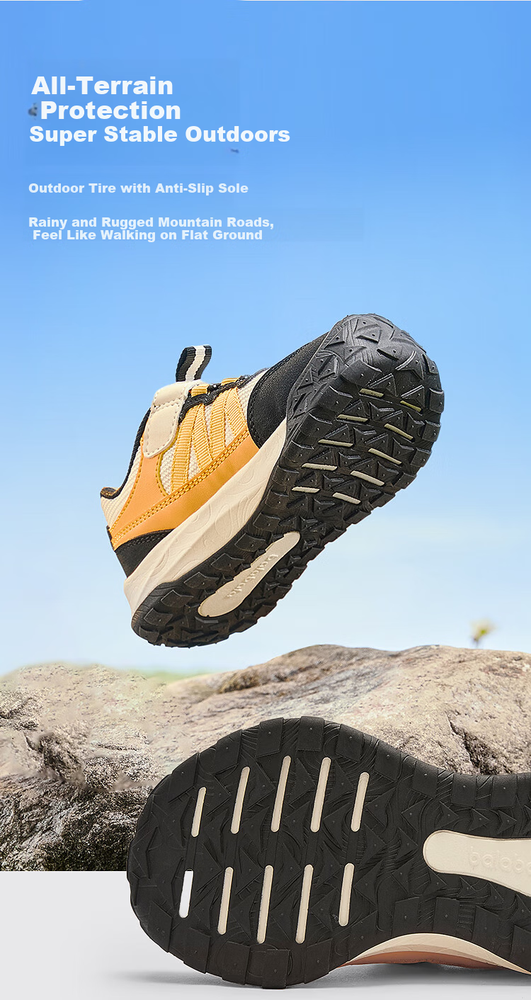 BALABALA Kids Toddler Walking Shoes Boys Girls 2026 New Spring Autumn Non-Slip Baby Sports Outdoor Functional Shoes 3