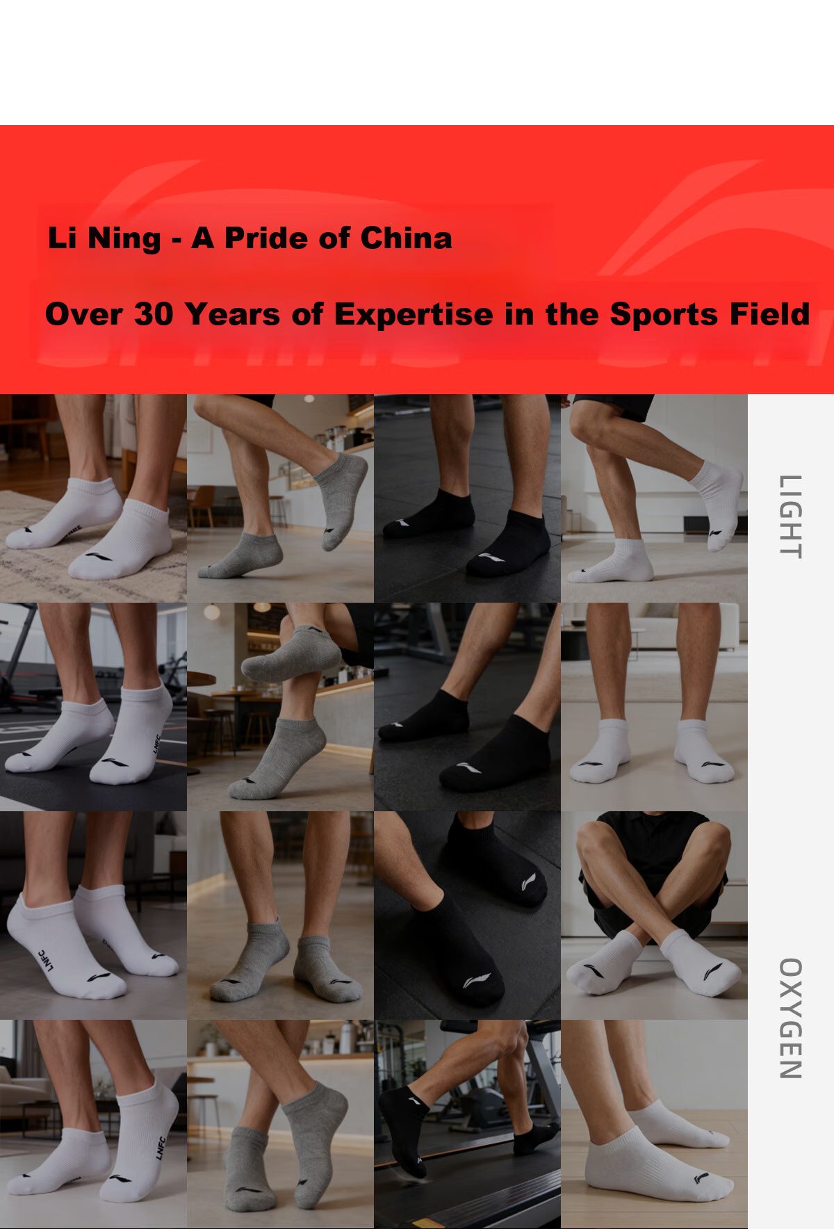 LI-NING Youth Boys Xinjiang Cotton Odor-Resistant Sports Long Tube Basketball Socks for Middle School Kids Autumn Spring 19