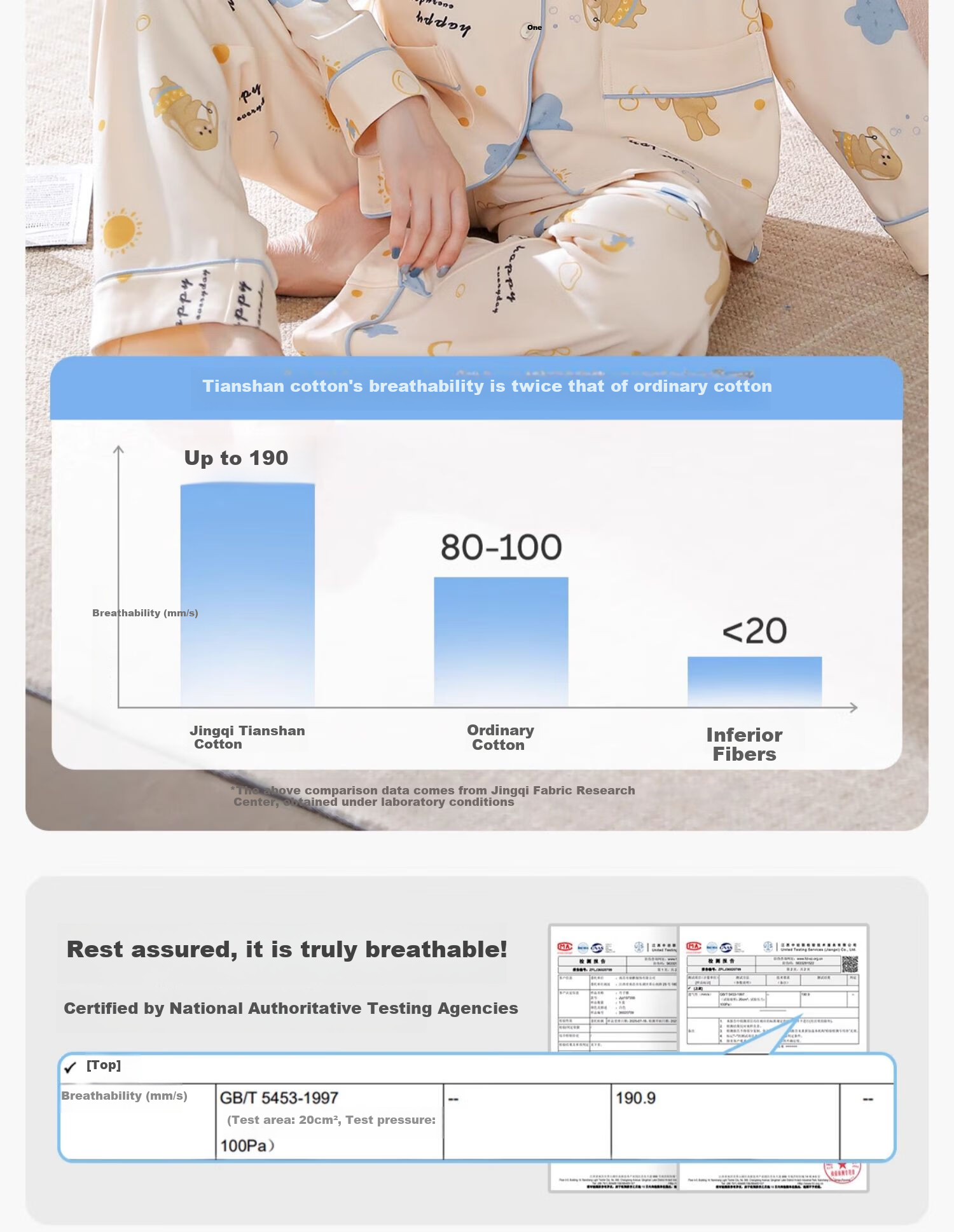 JOYNCLEON Maternity Cotton Postpartum Nursing Pajamas Antibacterial Goose Homewear L Jyz157355 9
