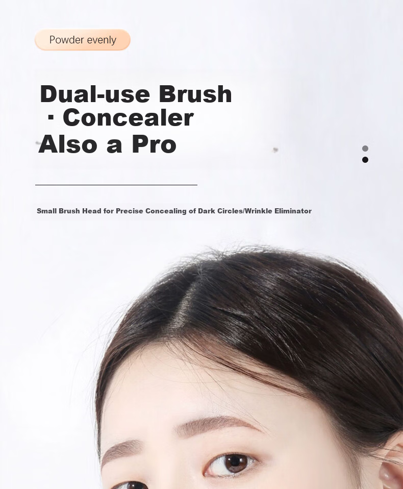 Chense Double-Ended Retractable Lip Brush (Gold) Portable Lip Liner and Concealer Brush with Cap 7