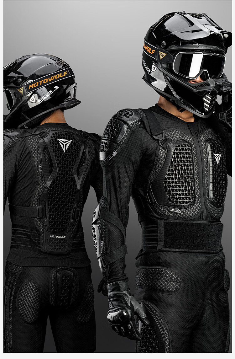MOTOWOLF Motorcycle Crashproof Armor Suit Off-road Bike Riding Chest and Back Protective Gear Full Set 11