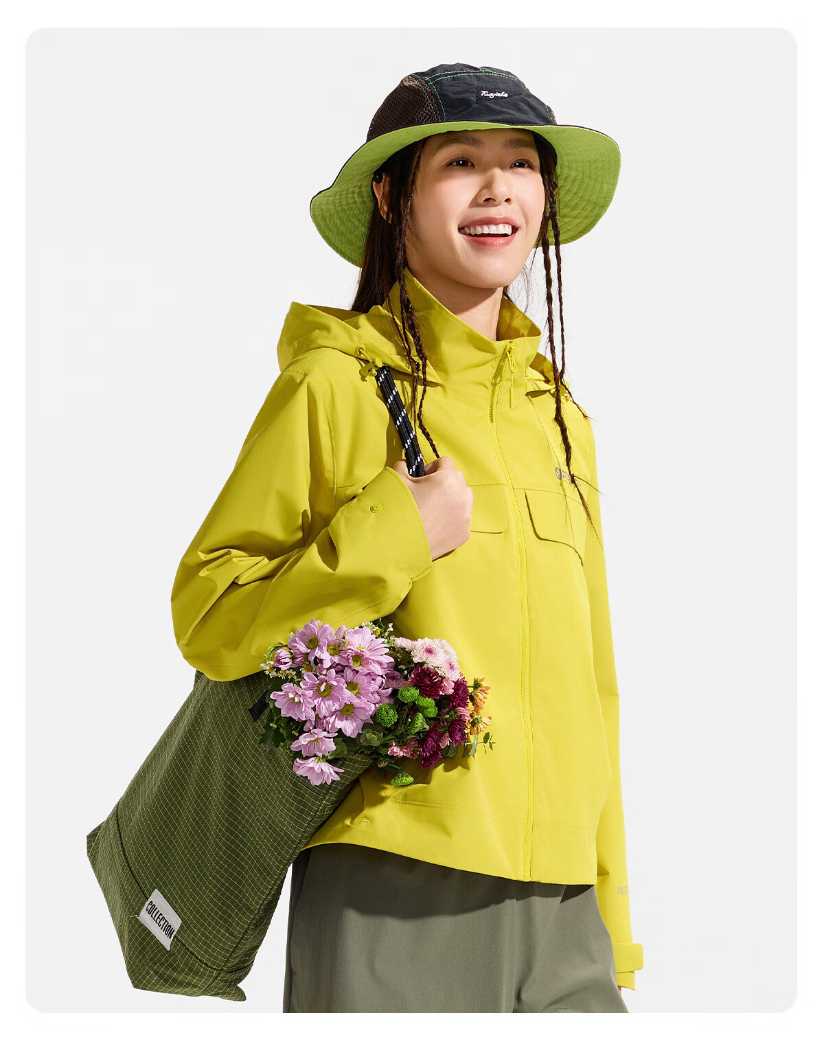 OUTDOOR PRODUCTS Women's Single-Layer Spring/Summer 2026 Fashionable Water-Repellent, Durable, Tear-Resistant Jacket OFDC612303 Natural Yellow M 14