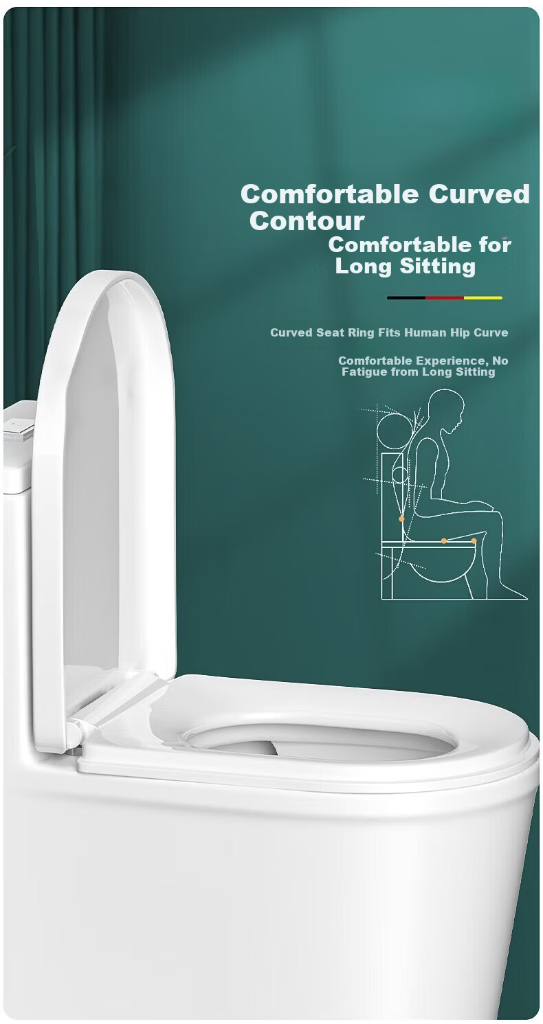 OPLSED [Germany] Universal U-Shaped Enlarged Toilet Seat Cover Thickened Slow-Closing Lid for Old-Style Toilets 13