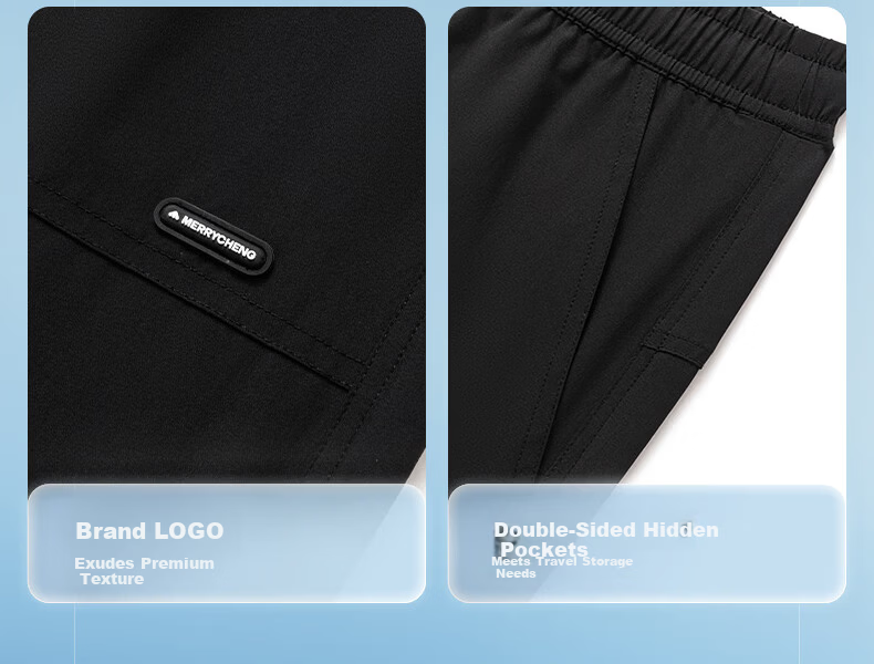 Meilicheng Hou Minghao Same Style Casual Pants for Women, Quick-Dry Cool-Feeling Cargo Pants, Lightweight Sports Pants, Straight-Leg Paratrooper Sun Protection Pants Z005 23