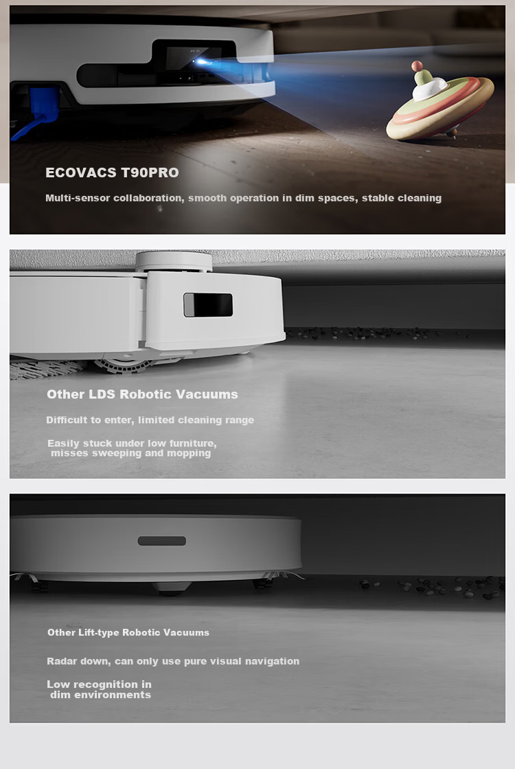 Ecovacs T90 PRO Robot Vacuum Cleaner - New Release, 4-in-1 Vacuum, Mop, Wash, Dry with Automatic Cleaning, Dust Collection, Hot Water Mop Washing, Hot Air Drying, Drum Water Washing, and Water Supply  33