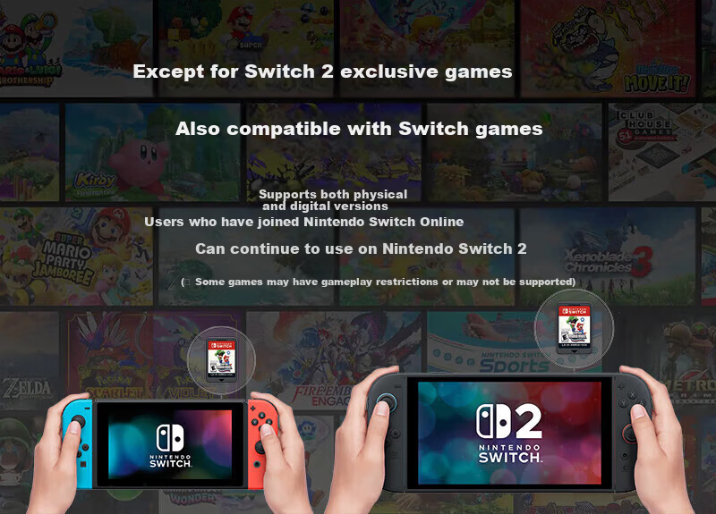 NINTENDO SWITCH Nintendo Switch 2 Hong Kong Edition Console Bundle [Standard Edition + Tempered Glass] Handheld Console Without Games Includes Motion Control 2nd Gen Gaming Handheld Birthday Gift for  7