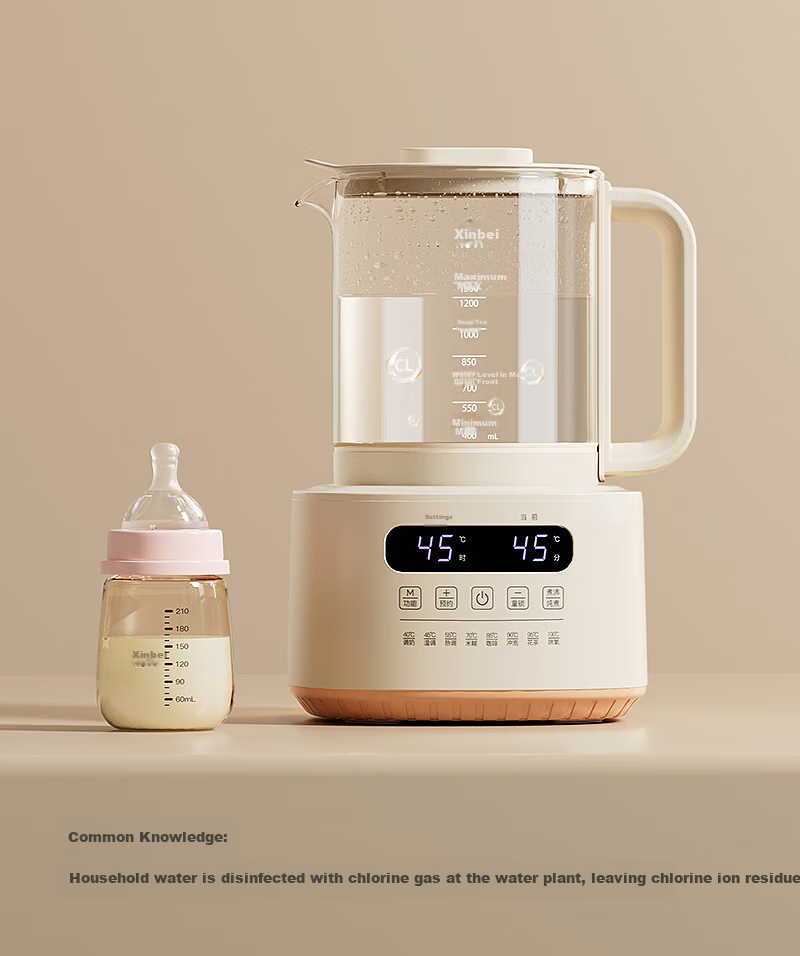 Xinbei Glass Milk Warmer with Coated Base Model 8253 3