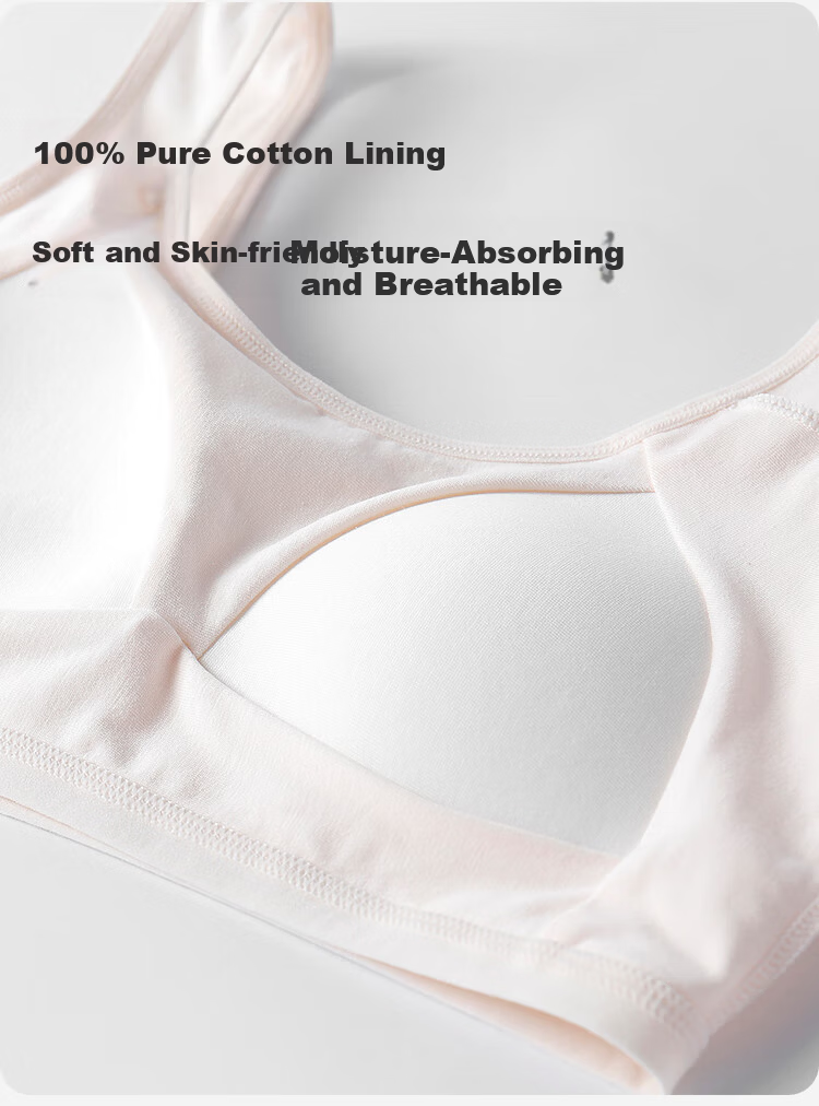 Ying's 7A Antibacterial Girls' Underwear Stage 1 Girls' Cotton Breathable Vest for Elementary School Girls 9-12 Years Old 8