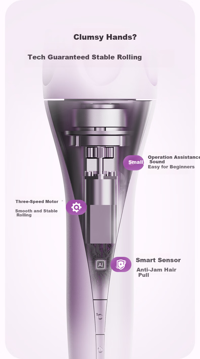 Lena 2-in-1 Automatic Curling Iron 32/36mm Electric Hair Curler Big Waves LN-Z5-32&36 5