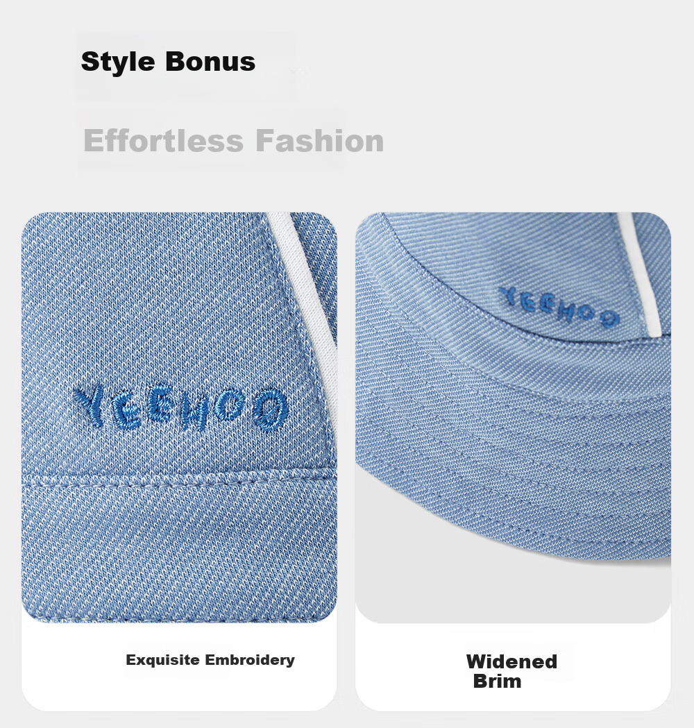 YEEHOO Baby Hat Spring Summer Boys' Casual Denim Bucket Hat 4