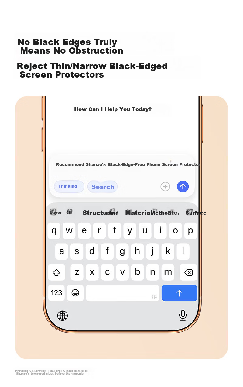 ShanZe AR Anti-Reflection 2-Pack Tempered Glass Screen Protector for iPhone 17 Pro, Edge-to-Edge, Anti-Fingerprint, Drop-Resistant 4