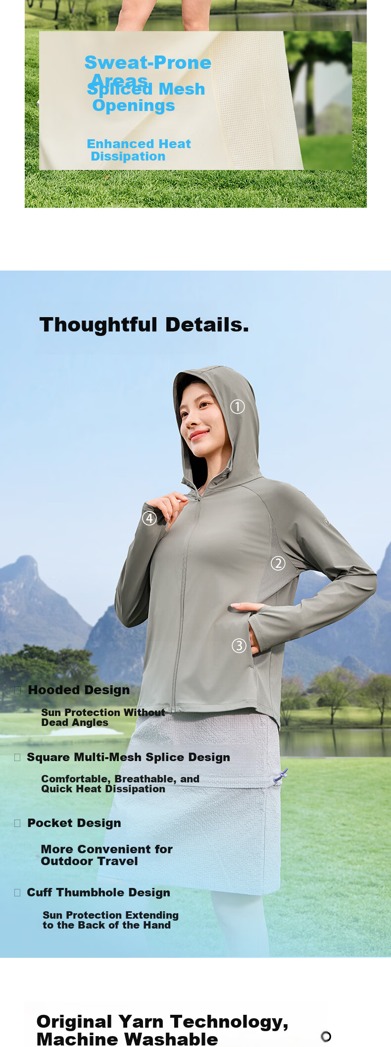 Jordan Ice Skin 4.0 Men's Sunscreen Jacket Cold White Skin UPF100+ 2026 Summer New Outdoor Lightweight Breathable Coat 32