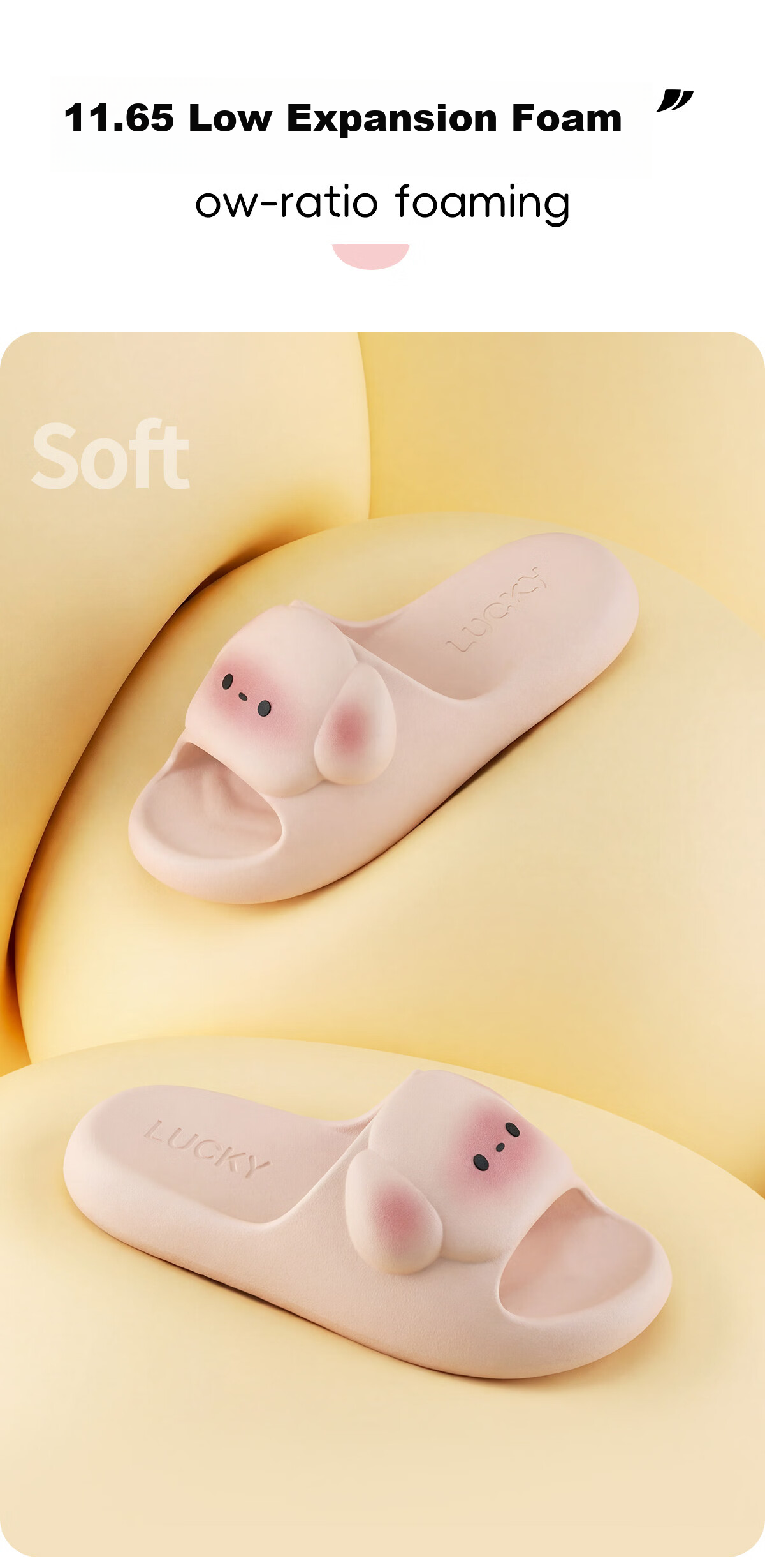 Runrou Cute Soft Summer Women's EVA Thick Sole Slippers Non-Slip Indoor Home Bathroom 2026 New Model 6