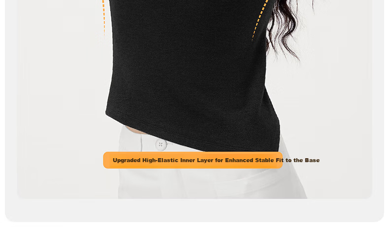 Banlian Padded Chest Base Layer Half Turtleneck Thermal Long Sleeve Fleece Winter Top 16