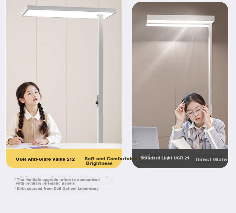 Dell Vertical Eye-Care Floor Lamp Full Spectrum 130W Children's Student Reading Desk Lamp Bedroom Bedside Light 22