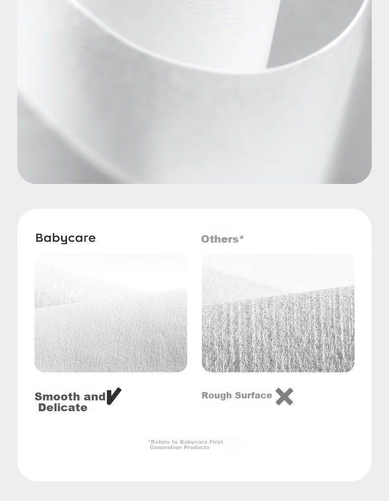 Babycare 100% Cotton Baby Soft Wipes Thickened Large Face Towels Dual-use Dry and Wet Pure Cotton 20 Sheets 1 Pack 7