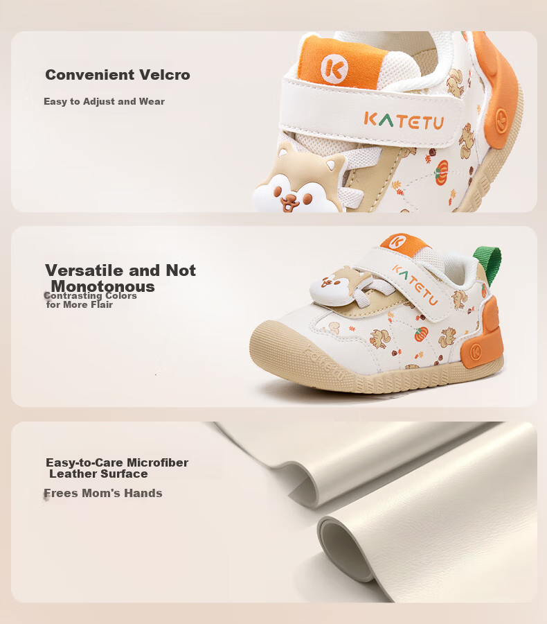 Cater Rabbit Baby Walking Shoes Spring New Kids Shoes Kindergarten Small K Shield Functional Shoes 1-3 Years Infant Steady Shoes X5CE010 10
