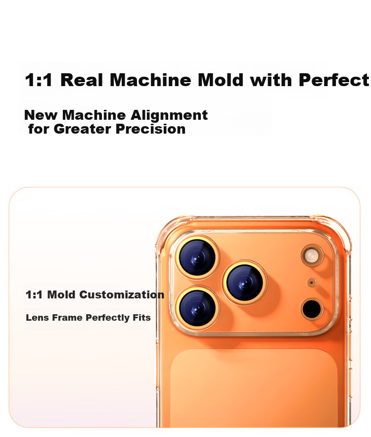 Ugreen [Upgraded Dual Airbags | Full Camera Button Coverage] Compatible with iPhone 17 Pro Case, Ultra-Thin Transparent Full-Coverage Shockproof Silicone Soft Case for Apple 17 Pro 19