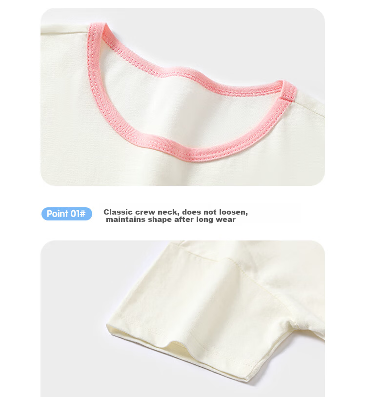 Mini Wooden House Children's Short Sleeve Set Summer Boys Girls Pure Cotton Top and Pants Two-Piece Set Jumping Little Rabbit 90 7