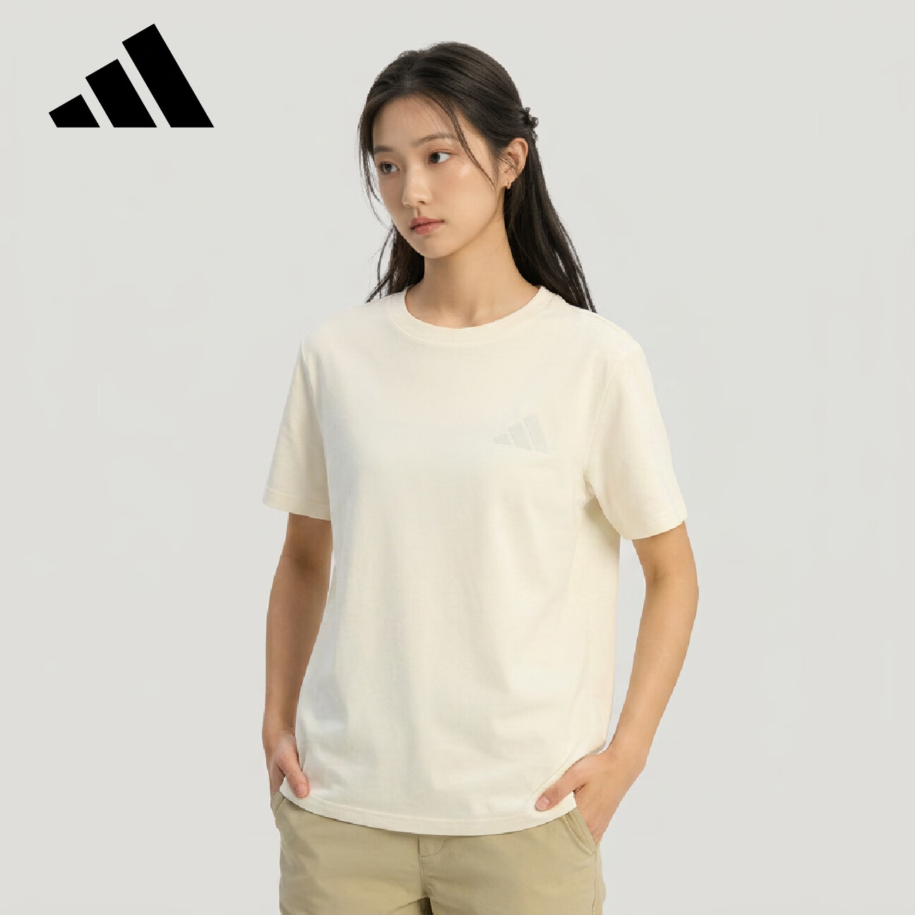 Adidas Outdoor Series Women's MT W GFX T Short Sleeve T-Shirt KE3715 White XL 2