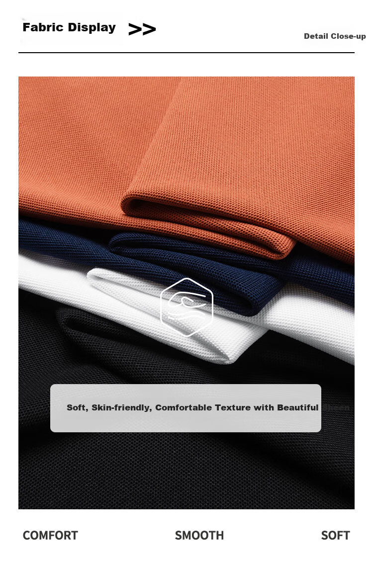 MONTAGUT Solid Color Short Sleeve Polo Shirt Men Summer Business Casual Silk Cool Breathable T-Shirt Navy Blue 2XL/54 4