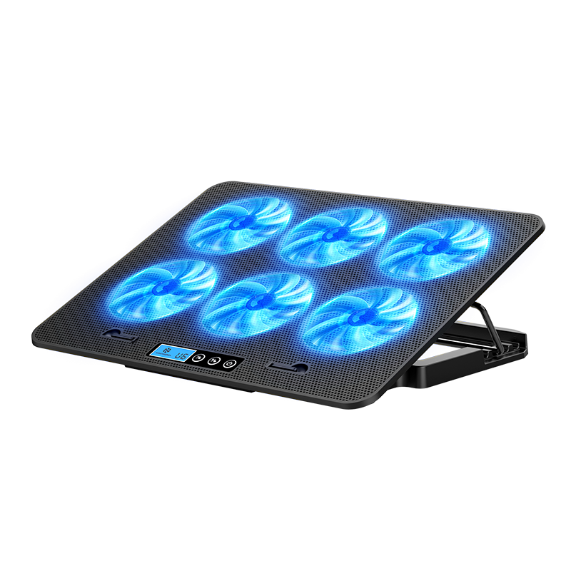 ICE COOREL A9 Laptop Cooling Pad with Screen Display And Adjustable Fan Speed, Multi-Position Adjustable Stand Compatible with ASUS, Lenovo, Dell for 17.3-Inch Laptops