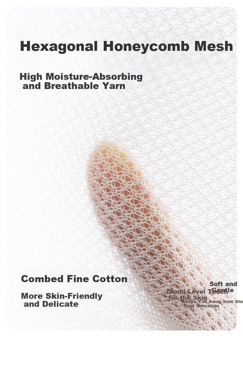 Baby Growth Socks Summer Thin Solid Color Mesh Breathable Antibacterial Non-Binding No-Rim Infant Mid-Calf Socks 4