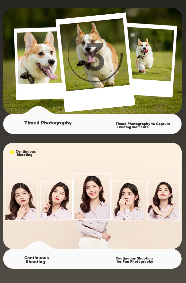 SONGDIAN Digital Camera Optical Zoom Retractable Lens Selfie Vlog Portable Compact Camera 13MP DC309X White 128GB Memory 11