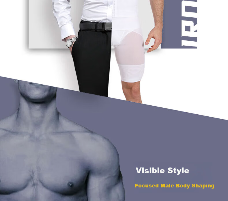 Langsha Men's Slimming Vest Ultra-Thin Abdomen Control Strong Chest Binder Invisible Body Shaper Tight Fit Slimming Top 10
