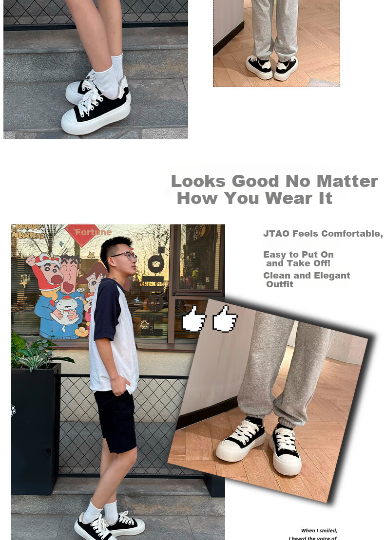 Global Black Canvas Shoes Men Spring Summer 2026 New Thick Sole Height Increasing Casual Sports Sneakers Men Couples White Shoes 8